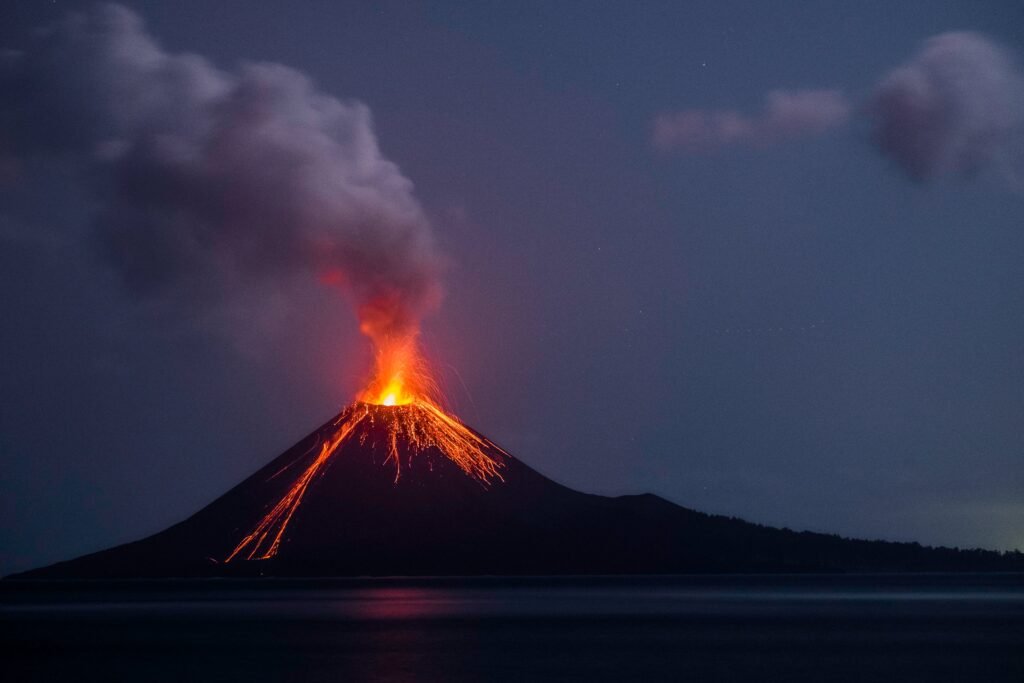 Active Volcano, Barren Island, India: localhi