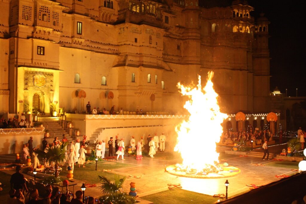 Holika Dahan, Holi-2025, Udaipur: localhi